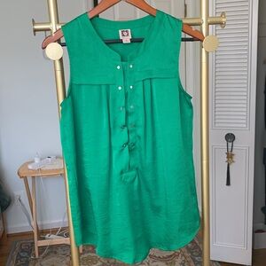 Anne Klein sleeveless top Green size 6